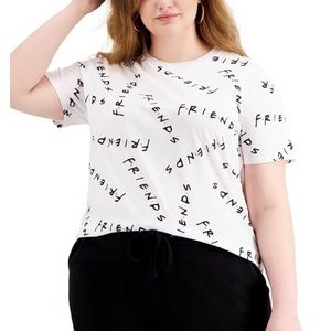 ⭐️⭐️ 2/$35 Love Tribe Trendy Plus Size Friends Graphic Print T-Shirt